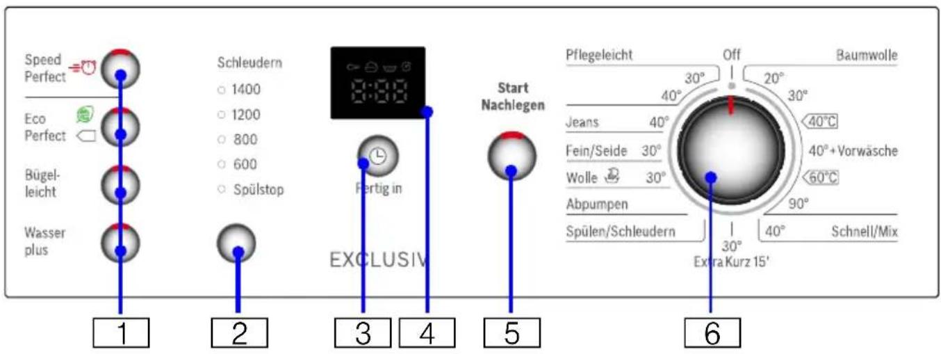 BOSCH WAE283SL - Bedienfeld - 1