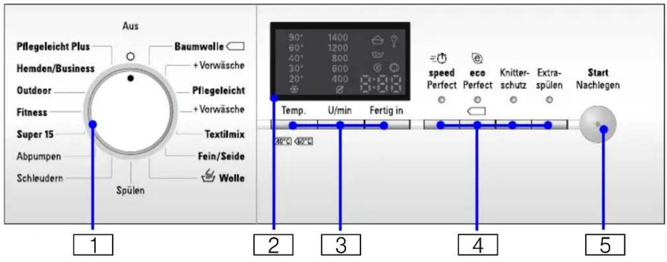 SIEMENS WM14E427EX - Bedienfeld - 1