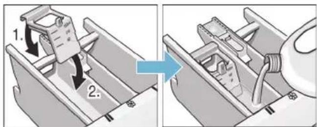 SIEMENS WM14E4S3AT - Dosierhilfe\* für Flüssigwaschmittel - 1