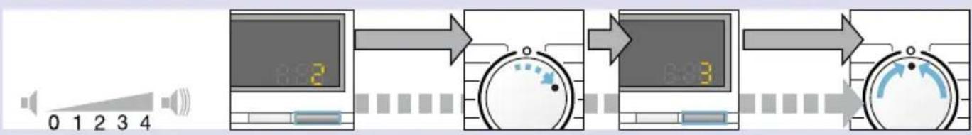 SIEMENS WM14E4S3AT - Lautstärke für Tastensignale und Hinweissignale einstellen (je nach Modell) - 1