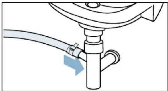 BOSCH WAYH8749 - ■ Ablauf in einen Siphon - 1