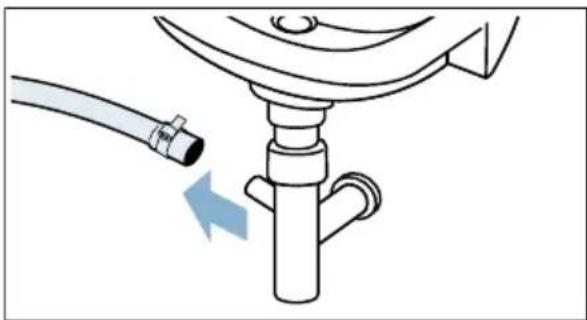 BOSCH WAYH8748 - Ablaufschlauch am Siphon reinigen - 1