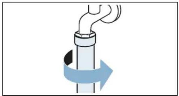 SIEMENS WM4YH748 - Sieb am Wasserhahn wie folgt reinigen: - 3