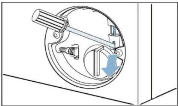 BOSCH WAN28040 - Notentriegelung betätigen - 1