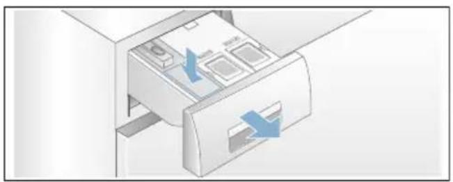 SIEMENS WM6YH842 - Waschmittel dosieren und einfüllen: - 1