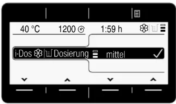 SIEMENS WM6YH842 - Auswahl des Dosierbehälters und der Dosierstärke über i-Dos-Taste - 1