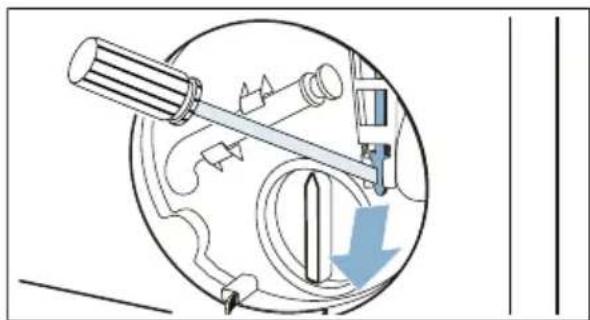 SIEMENS WM14W4C2 - Notentriegelung betätigen - 1