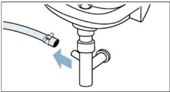 SIEMENS WM14N040 - Ablaufschlauch am Siphon reinigen - 1