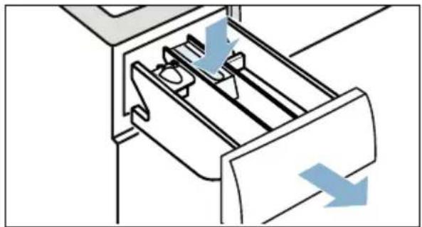 SIEMENS WM14N040 - Waschmittelschublade wie folgt reinigen: - 2