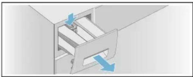 SIEMENS WM14N0ECO - Waschmittelschublade und deren Gehäuse - 1
