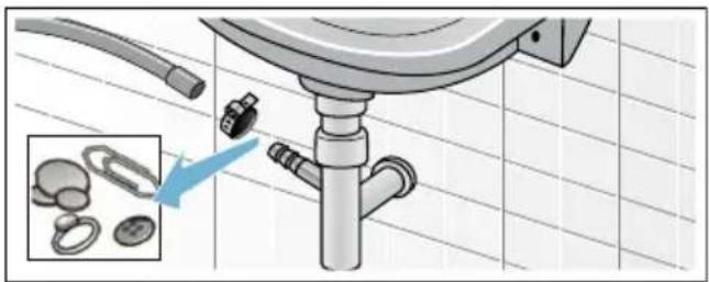 SIEMENS WM14N0ECO - Ablaufschlauch am Siphon verstopft - 1