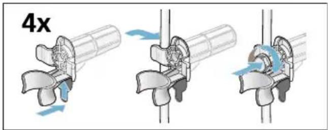 SIEMENS WM14N2EP1 - Transportsicherungen einbauen: - 2