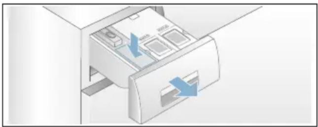 BOSCH WAWH8640 - Waschmittel dosieren und einfüllen: - 1