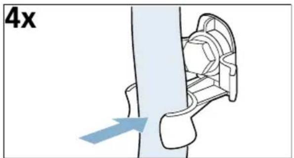 SIEMENS WM14G491 - Transportsicherungen wie folgt ein- bauen: - 5