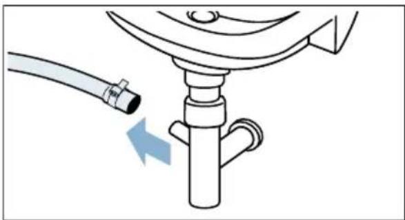 SIEMENS WM14G491 - Ablaufschlauch am Siphon reinigen - 1