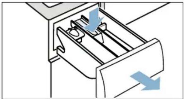 SIEMENS WM14G491 - Waschmittelschublade wie folgt reinigen: - 2