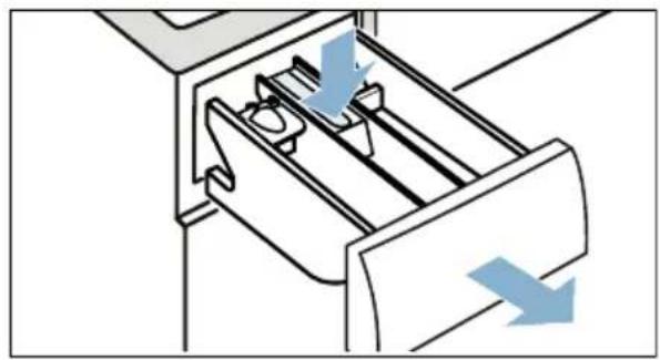 SIEMENS WM14G490 - Waschmittelschublade wie folgt reinigen: - 2