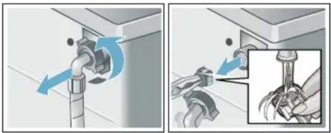 BOSCH WAW32540 - Dann Siebe reinigen: - 2