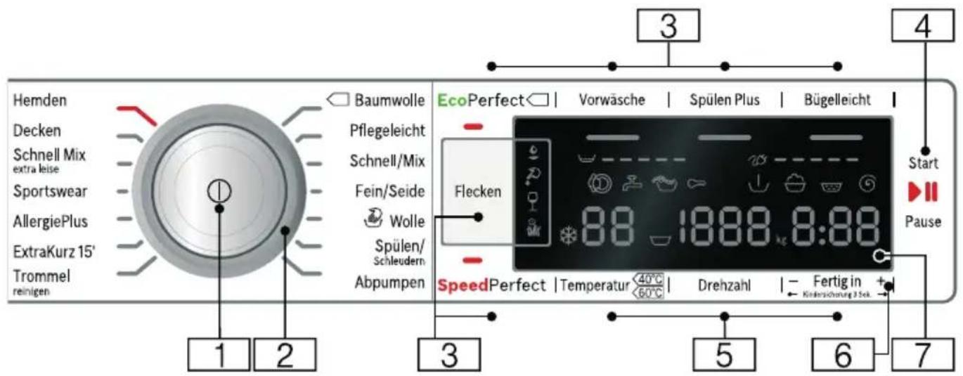 BOSCH WAW32540 - Bedienfeld - 1