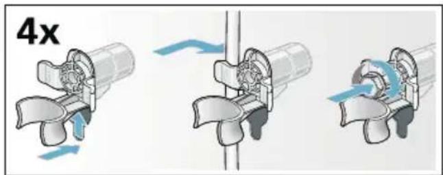 BOSCH WAW32540 - Transportsicherungen einbauen: - 2