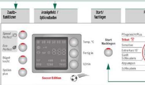 BOSCH WAE284F3 - Programme - 1
