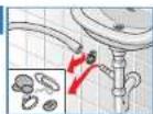 BOSCH WAQ2844S - Ablaufschlauch an Siphon - 1