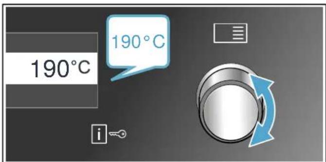 SIEMENS HE579HBS6 - Heizart und Temperatur einstellen - 2