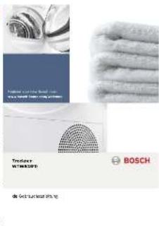 BOSCH WTW843F0 - 7