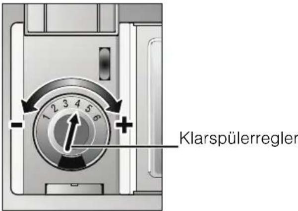 SIEMENS SF64T358EU - Klarspülermenge einstellen - 1