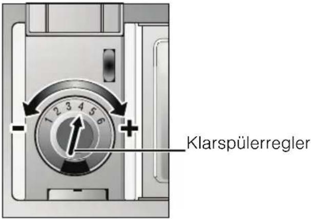 SIEMENS SE54M568EU - Klarspülermenge einstellen - 1