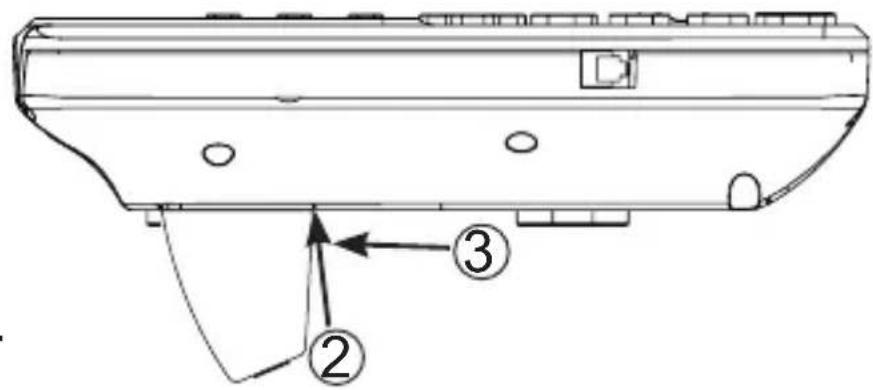 Technical diagram of a mechanical component with numbered parts labeled ②, ③, and ②