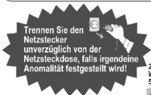 PANASONIC TH-D42PN73E - Handhabung von Netzstecker und Netzkabel - 1