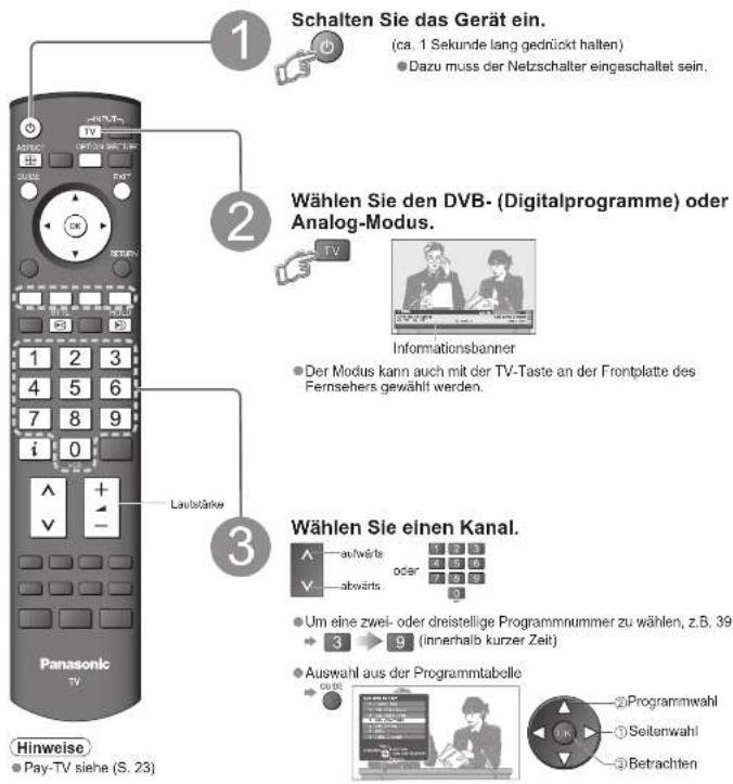 PANASONIC TH-D42PN73E - Betrachten von Fernsehprogrammen - 1