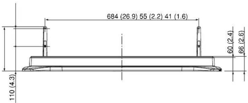 PANASONIC TY-ST58K - Dimensions - 2