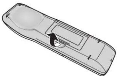 PANASONIC TY-FB10WPE - ■ Einsetzen der Fernbedienungsbatterie - 1