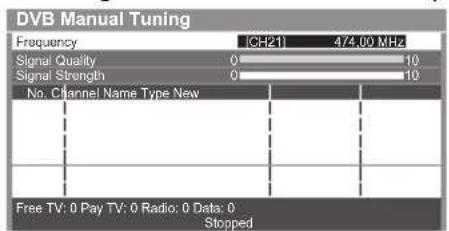 PANASONIC TX-P65VT30B - Set DVB channel manually [Manual Tuning] - 1