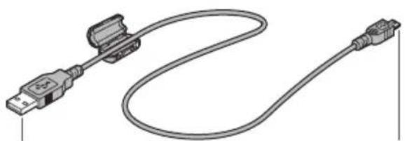 PANASONIC TX-P65VT30B - Attach the ferrite core as close to USB connector of the charging cable as shown - 1