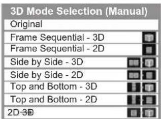 PANASONIC TX-P65VT30B - ■ To change 3D format manually - 3