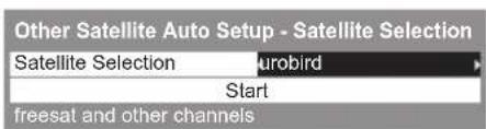 PANASONIC TX-P65VT30B - Select the satellite and then select [Start] - 1