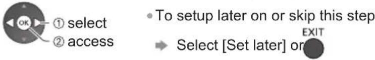 PANASONIC TX-P65VT30B - Select the network type - 2