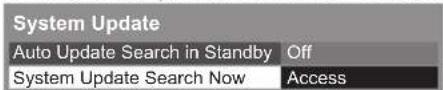 PANASONIC TX-P65VT30B - Select [System Update Search Now] - 1
