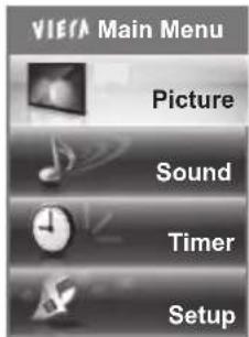 PANASONIC TX-P65VT30B - Select the menu - 1