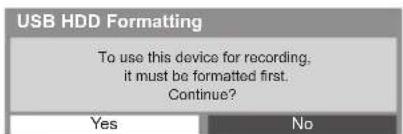 PANASONIC TX-P65VT30B - Select [Yes] to proceed - 2
