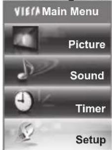 PANASONIC TX-P65VT30B - Select [Setup] - 1