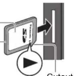 PANASONIC TX-P65VT30B - To insert or remove the SD Card / USB Flash Memory - 3