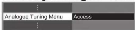 PANASONIC TX-P65VT30B - Select [Analogue Tuning Menu] - 1