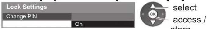 PANASONIC TX-P65VT30B - ■ To change the PIN number - 3