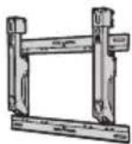 PANASONIC TX-P65VT30B - Wall-hanging bracket - 1