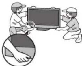 PANASONIC TX-P65VT30B - ■ Moving the TV - 2