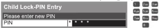 PANASONIC TX-P65VT30B - Enter the PIN number (4 digits) - 1